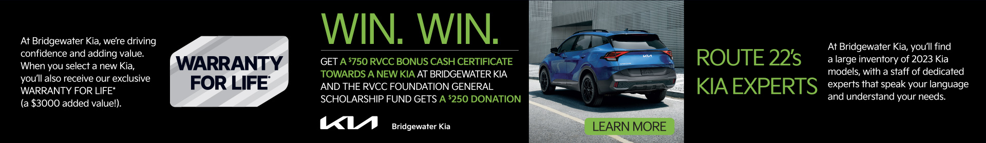 Bonus Cash Certificate for Bridgewater Kia